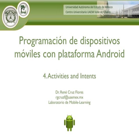 Curso de programación en Android - 04. activities and intents