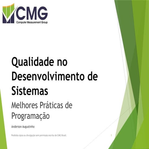 Qualidade no desenvolvimento de sistemas