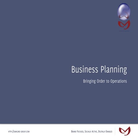 Lecture 4 - Business Planning