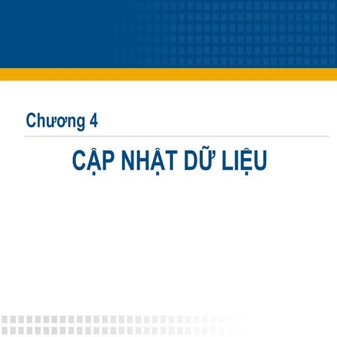 04   chuong 4 - cap nhat du lieu