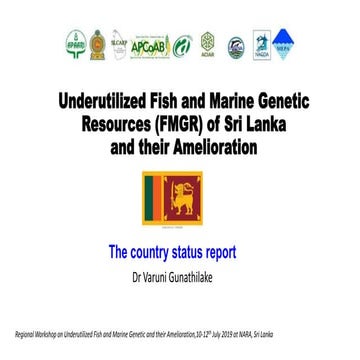 FRESH AND PROCESSED SEA CUCUMBERS OF SRI LANKA: Identification Guide | PDF
