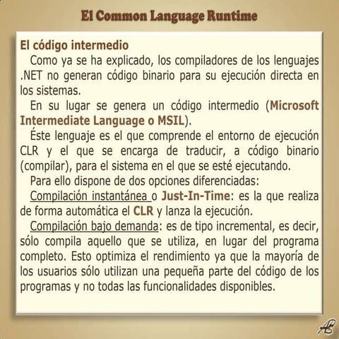 Framework .NET 3.5 04 El common language runtime