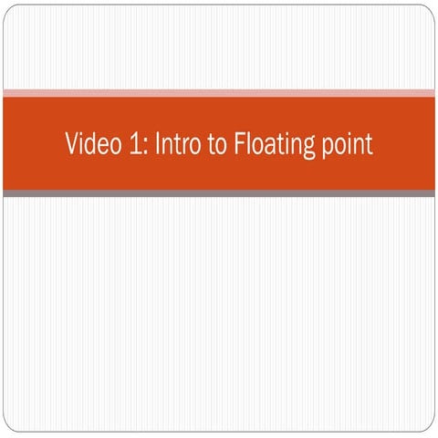 Comprehensive Introduction to Floating Point and Fixed-Point Number ...