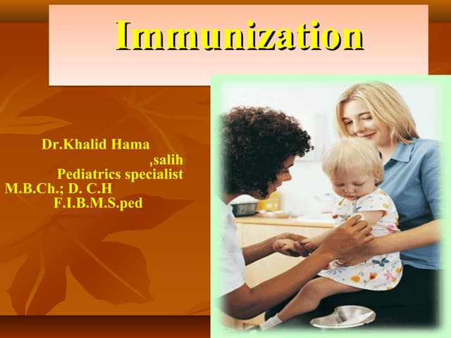 Vaccines in children | PPTX