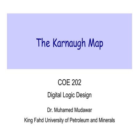 4 VARIABLE K - MAP SIMPLFICATION USING LOGIC GATES | PDF