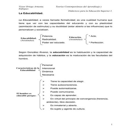 La educabilidad | DOC