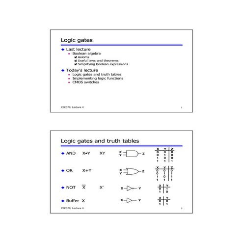 Logic gates DLD