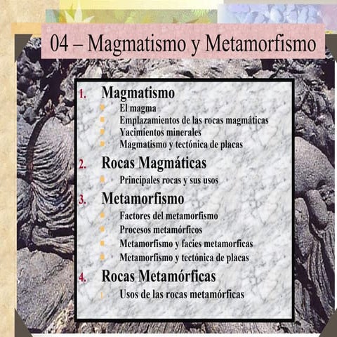 04 - Magmatismo y metamorfismo