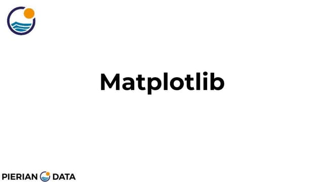 Matplotlib.pptx for data analysis and visualization