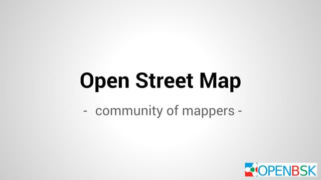 Open street map