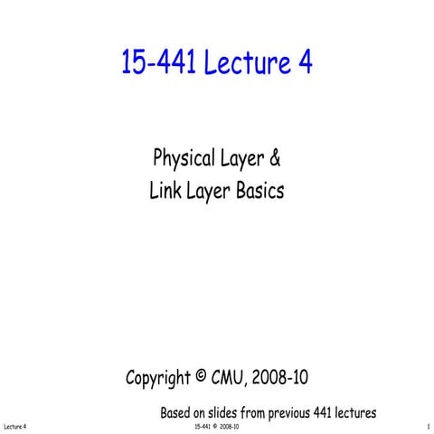 04-physical layer and link layer basics.ppt