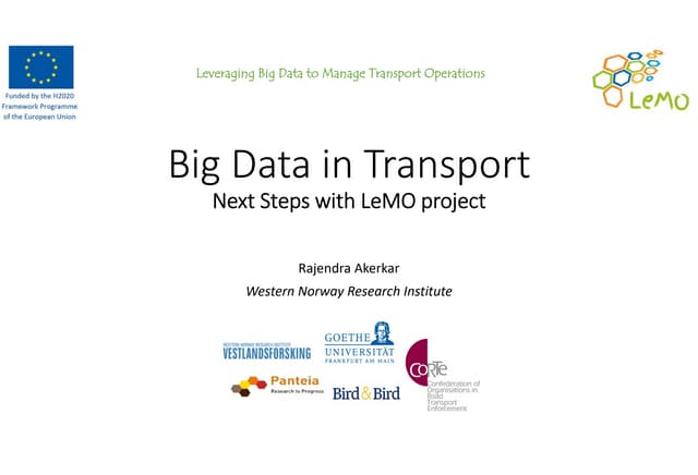 Rajendra Akerkar - LeMO Project
