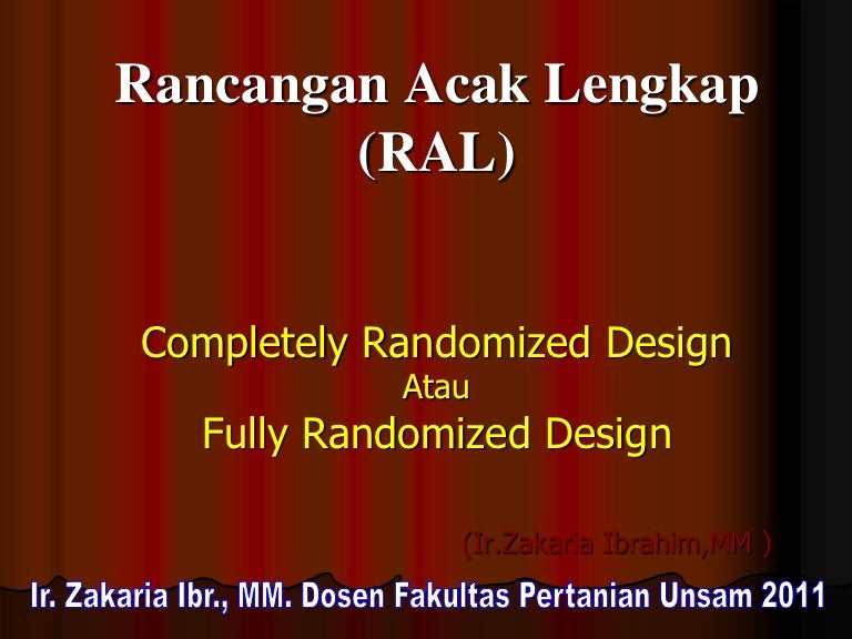 04 Rancangan Acak Lengkap