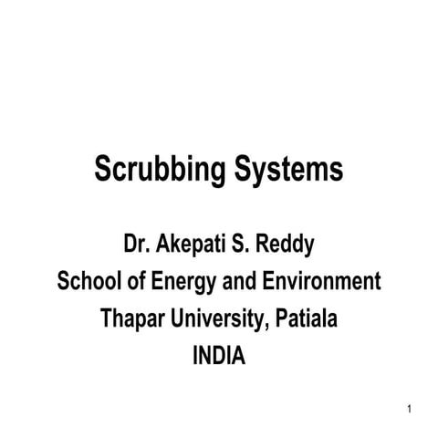 Scrubbing Systems
