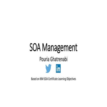 04 Service Oriented Architecture Series - SOA Management