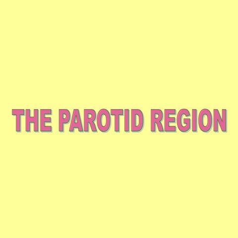 04-The parotid region.ppt