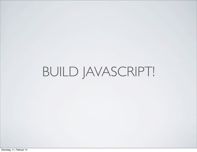 JavaScript toolchain