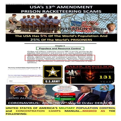 04/02/20 USA's Military POPULATION CONTROL and CONCENTRATION CAMPS Manual...MASKED...