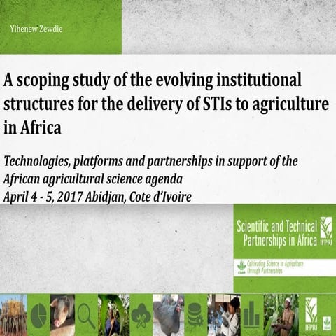 A Scoping study of the evolving institutional structures for the delivery of ...