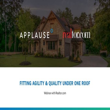 Fitting Agility and Quality Under One Roof