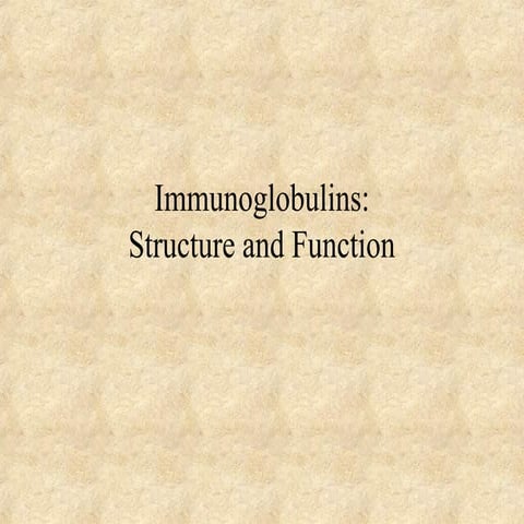 Immunoglobulins