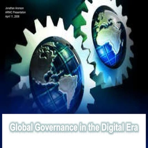 Global Governance in the Digital Era