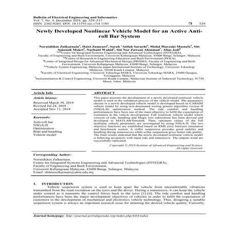Optimization of vehicle suspension system using genetic algorithm | PDF