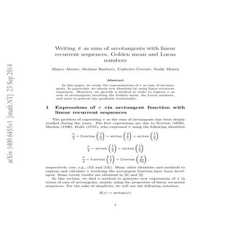 about pi and its properties from number theory | PDF