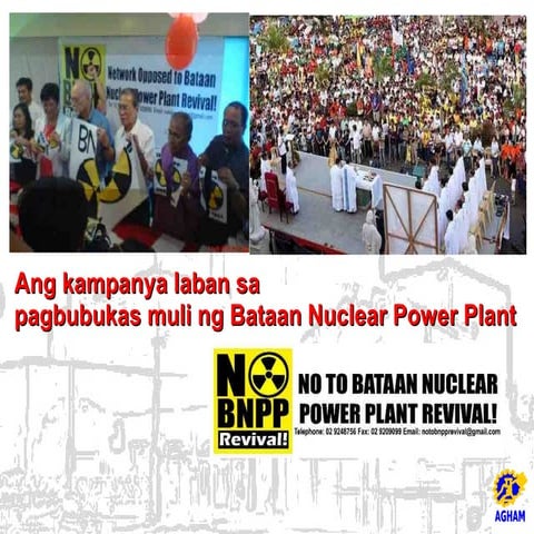 042009 Campaign Vs Bataan Nuclear Power Plant Dr Giovanni Tapang