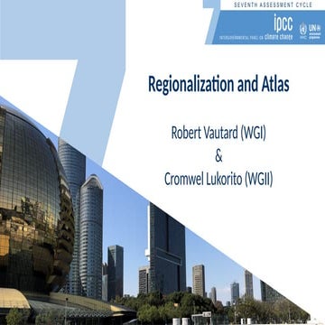 SB62 IPCC Side Event - Regionalisation and Atlas