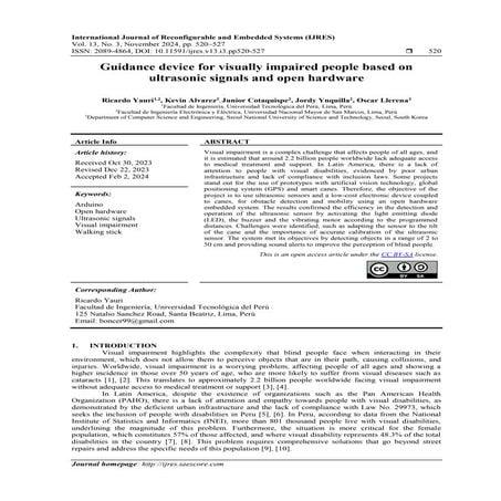 Obstacle Detecting Smart Glasses for Visually Impaired Using Sensors | PPTX