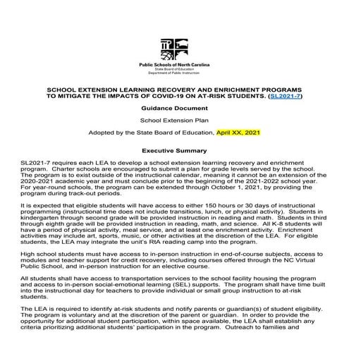 DPI Summer school guidance