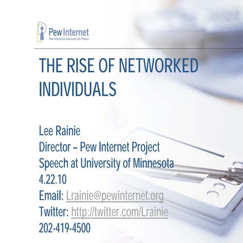 Networked Individuals