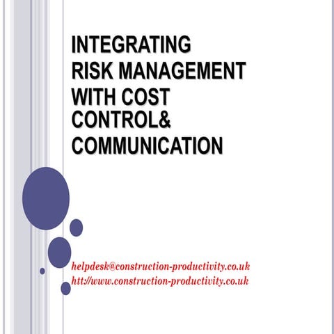 043 Integrating Risk Management