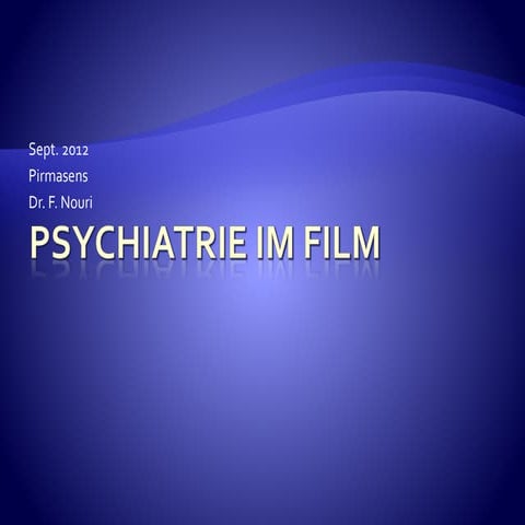 Psychiatrie im Film