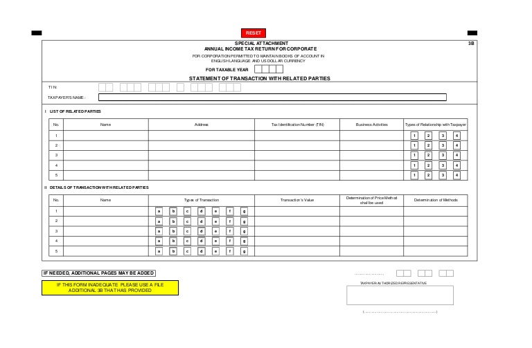 special attachment_statement of transaction with related parties