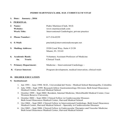 Pedro Martinez-Clark_01-16 CV