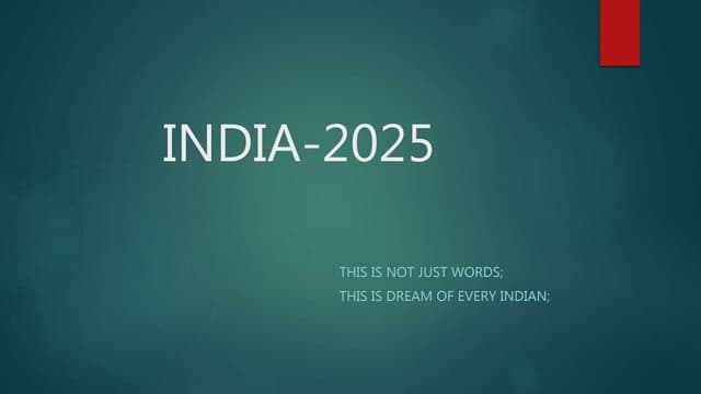 INDIA-2025 | PPT
