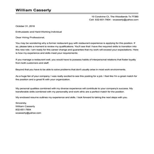 William Casserly Letter to Tesla | PDF