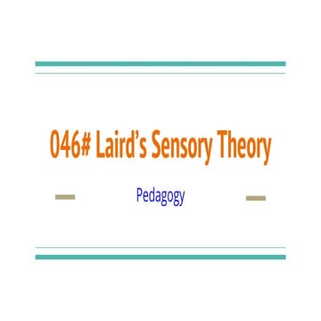 046# Laird’s Sensory Theory.pptx