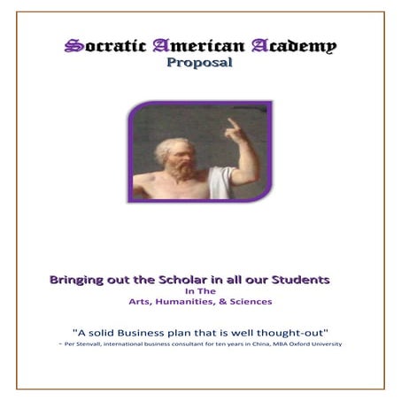 Socratic American Academy Proposal