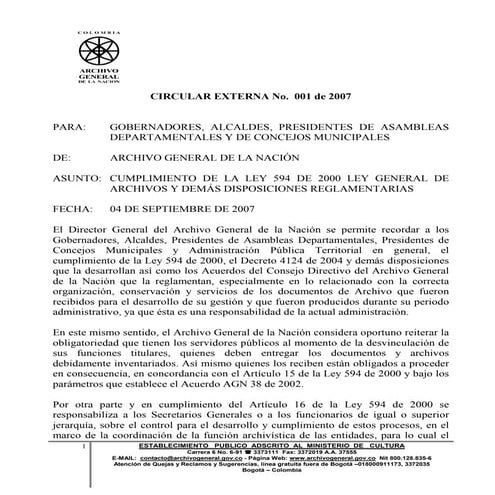 Circular 03 de 2011 | PDF