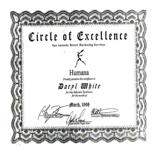 Humana Certificate of Excellence | PDF