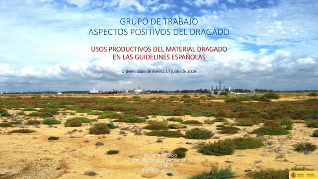 WORKSHOP “GESTÃO DE DRAGAGENS” – José Sierra Antiñolo