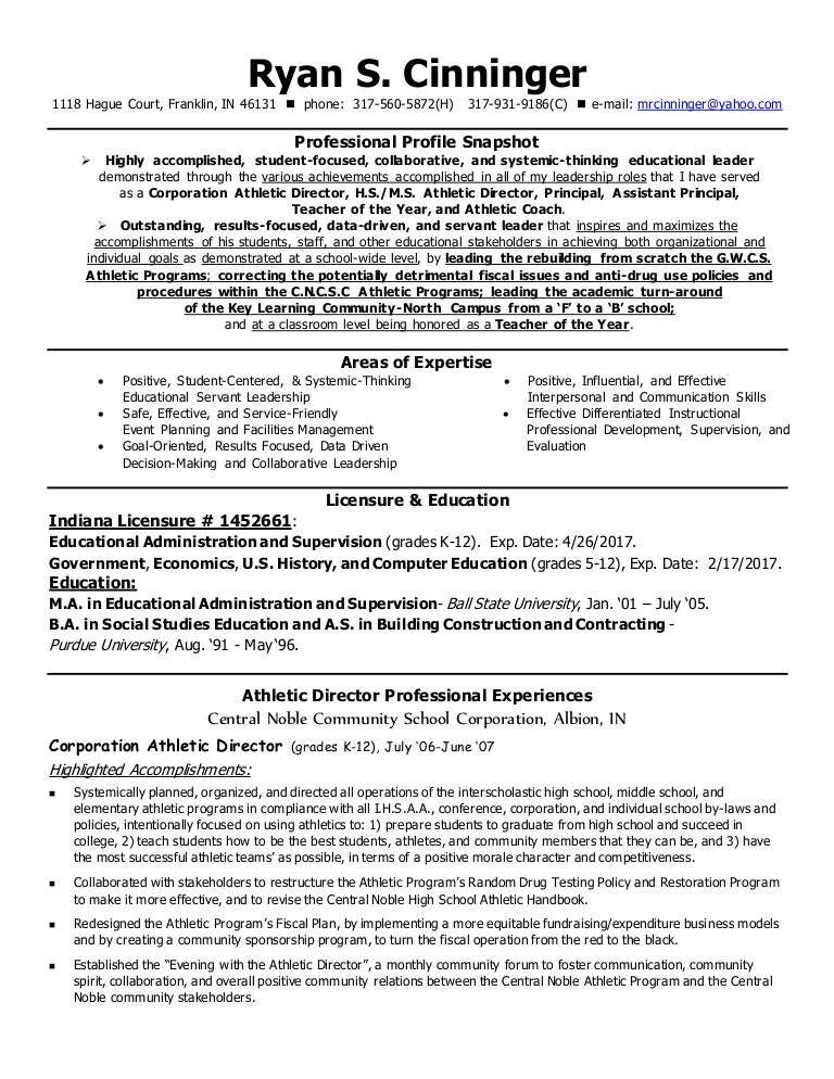 Cinninger AD Administrative Resume June 2015 with Reference Contact … Cinninger AD Administrative Resume June 2015 with Reference Contact …