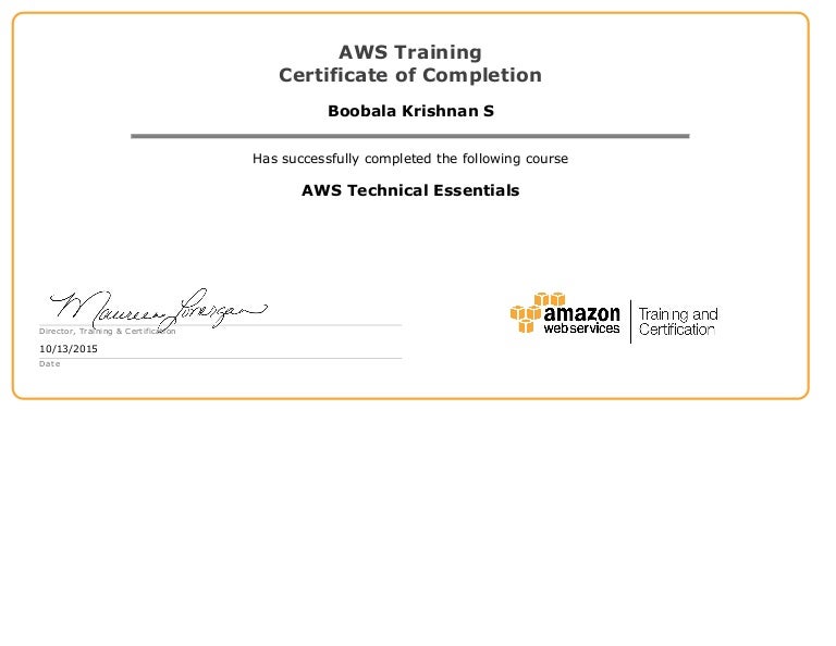 AWS Certificate