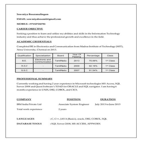 Sowmiya Boseramalingam