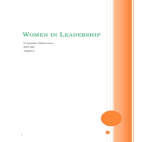 Women in Leadership