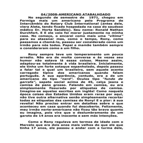 04 Americano Atabalhoado