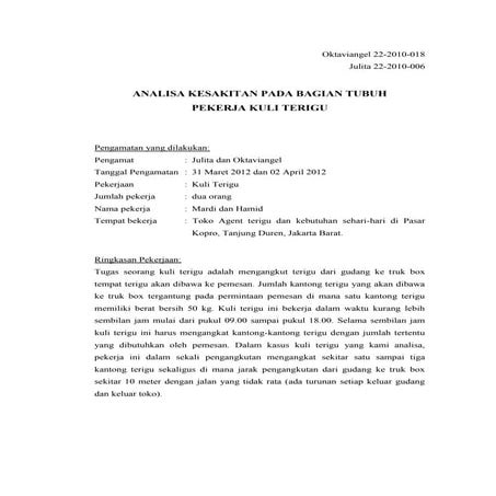 Analisis Nordic Bodymap